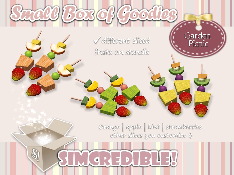 SIMcredible!'s Garden Picnic Fruit Skewers *Decor*