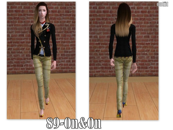 Sims 2 — 89-On&On -uniform by Well_sims — Beautiful school uniform for your sim. I hope like it. :) -Single uniform