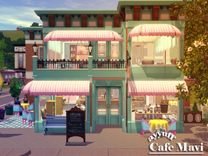 Sims 3 — Cafe Mavi by ayyuff — A cozy and stylish cafe waiting for your sims...