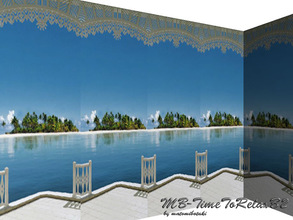 Sims 3 — MB-TimeToRelaxB2 by matomibotaki — MB-TimeToRelaxB2, wallpaper with 3 parts and no-recolorable motives, put them