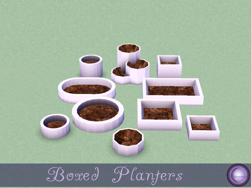 The Sims Resource Boxed Planters Set