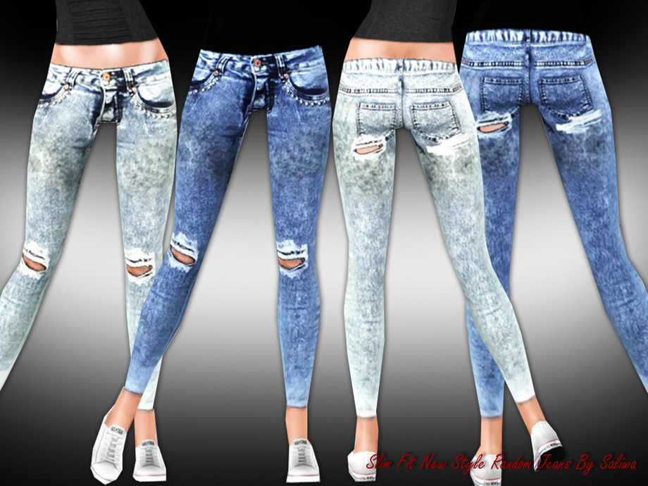 The Sims Resource - Slim Fit Random Jeans