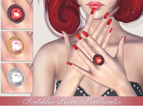 Sims 3 — Sintiklia - Ring Brilliants by SintikliaSims — Ring with many brilliants For T/YA/A/E female sims Is in 3