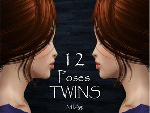 Sims 3 — 12 Poses TWINS by Mia8 by mia84 — 12 Poses TWINS by Mia8 Poses with the playlist. Additionally, the list of