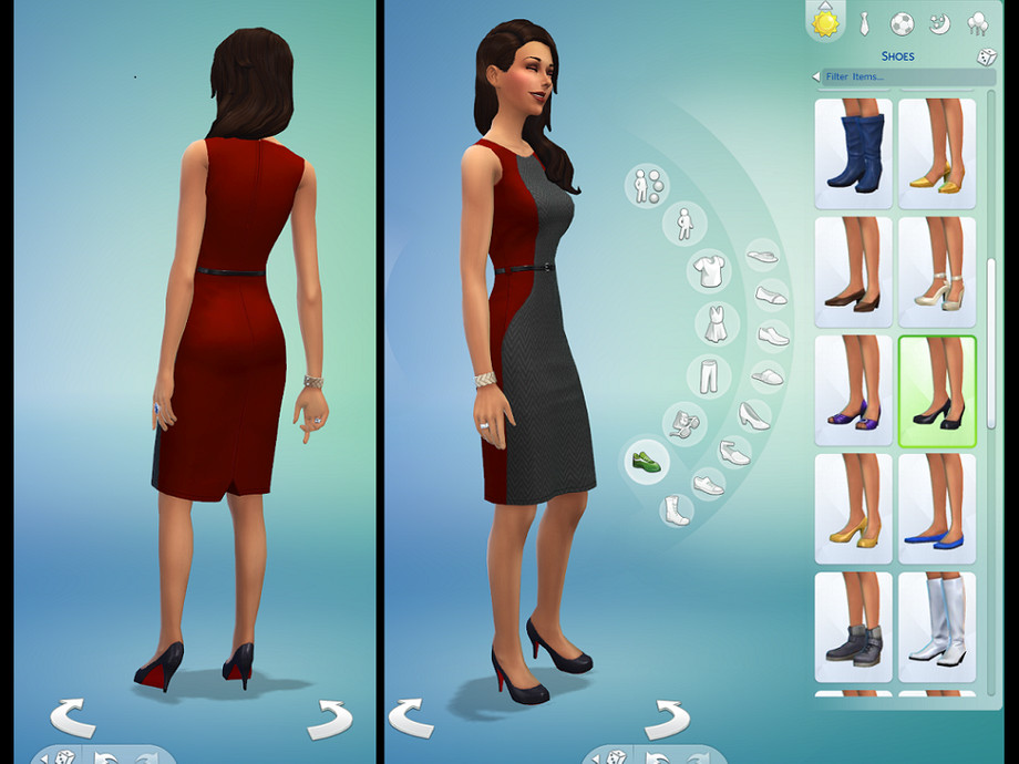 black pumps with red underneath