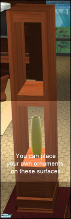 Sims 2 — Georgio Dining Recolor 2 - Displaypillarrec2 by Elize-37sims — A modern display pillar with bottom shelf open