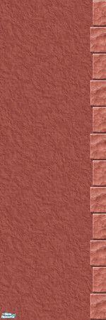Sims 2 — Studio K Stucco Too 02b - Burnt Coral by StudioKhagerks — 