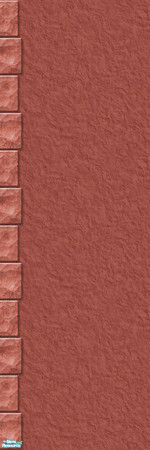 Sims 2 — Studio K Stucco Too 02a - Burnt Coral by StudioKhagerks — 