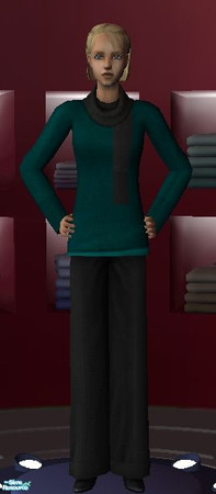 Sims 2 — Adult Female Outerwear Set - Teal by becboobear — I was disappointed that Seasons didn't come with an outerwear