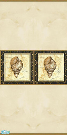 Sims 2 — Wall Beige Shells by Sheera — Part of my Seashells Walls & Floors Set, hope you'll like it. Enjoy !!!