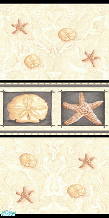 Sims 2 — Wall Natural Seashell Toss by Sheera — Part of my Starfish Toss Walss & Floors Set, hope you'll like it.