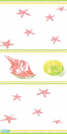 Sims 2 — Wall Melon Starfish Toss by Sheera — Part of my Starfish Toss Walss & Floors Set, hope you'll like it. Enjoy