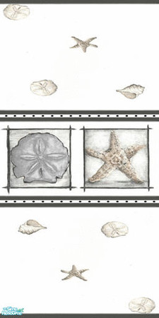 Sims 2 — Wall Beige Seashell Toss by Sheera — Part of my Starfish Toss Walss & Floors Set, hope you'll like it. Enjoy
