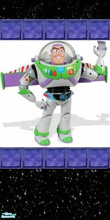 Sims 2 — Atomic Kids Space Room Walls - 24 by stephanie_b. — Buzz Light Year in Space