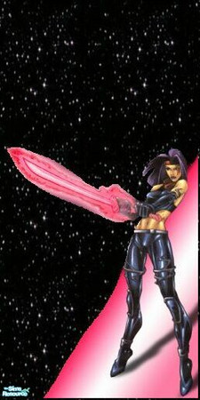 Sims 2 — Atomic Kids Space Room Walls - 23 by stephanie_b. — Psylocke in Space