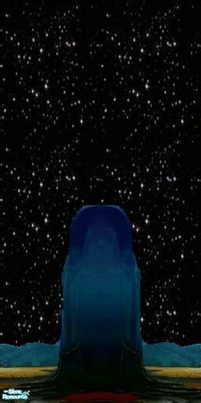 Sims 2 — Atomic Kids Space Room Walls - 16 by stephanie_b. — Space Horizon Landscape