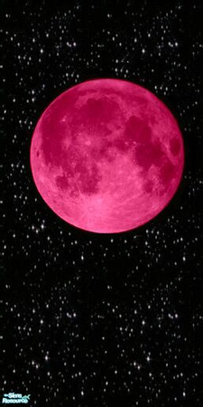 Sims 2 — Atomic Kids Space Room Walls -12 by stephanie_b. — Pink Planet in Space