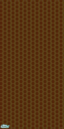 Sims 2 — Atomic Wall Collection (Part 2) - 17 by stephanie_b. — Brown with Orange Diamonds