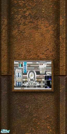Sims 2 — Sci-fi Wall Set 4 - Wall 1 Wiring 1 by stephanie_b. — 