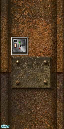 Sims 2 — Sci-fi Wall Set 4 - Wall 1 Key Pad by stephanie_b. — 