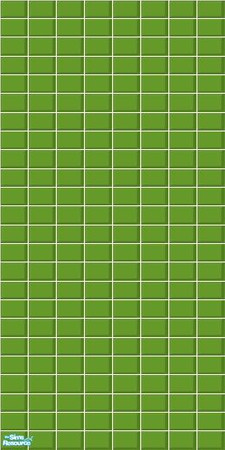 Sims 2 — Green Tile (4 pack) - Individual Item by becboobear — Recolor of tile floor and two tile walls that came with