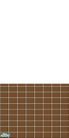 Sims 2 — Brown Tile (4 pack) - Individual Item by becboobear — Recolor of tile floor and two tile walls that came with