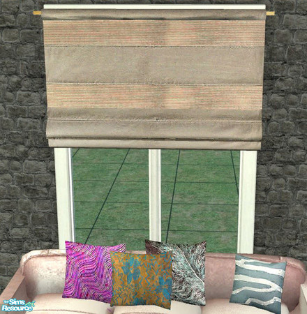 Sims 2 — OpenHouse LivingRoom4 Curtain RC by openhousejack — a contemporary curtain blinds get mesh set livingroom 4 on