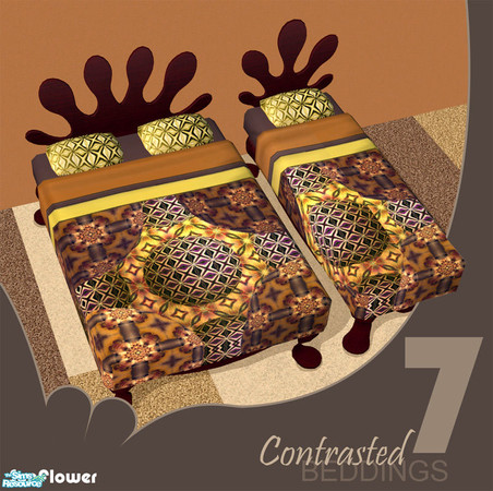 Sims 2 — Contrasted Beddings - SunFlower by GenoPosts.com — out of ordinary beddings, mixed tastes can be found in this