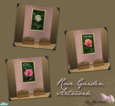 Sims 2 — Rose Garden Artistic Decor by froilan — Who says you were never promised a Rose Garden? This series of 10