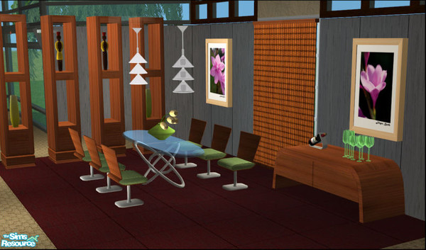 Sims 2 — Georgio Dining Room Recolor 2 by Elize-37sims — Second recolor of the Georgio Dining room