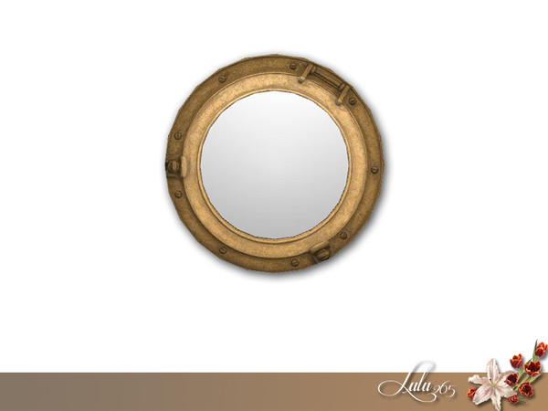 Sims 3 — Savanna Dining Porthole Mirror by Lulu265 — Part of the Savana Dining Set Made by Lulu 265 for TSR