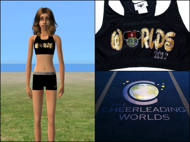 Cheerleading Worlds Sports Bra + Nike Pro - The Sims Resource