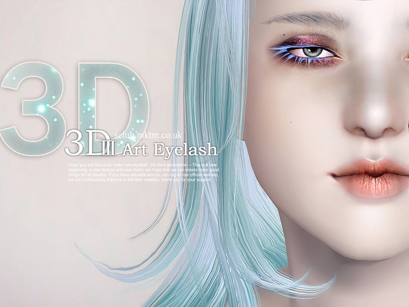 Sims 4 White Eyelashes heredfil