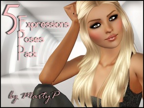 Sims 3 — 5 Expressions Poses Pack by MartyP — 5 Expressions pose pack, casual poses and ideal for close ups!!