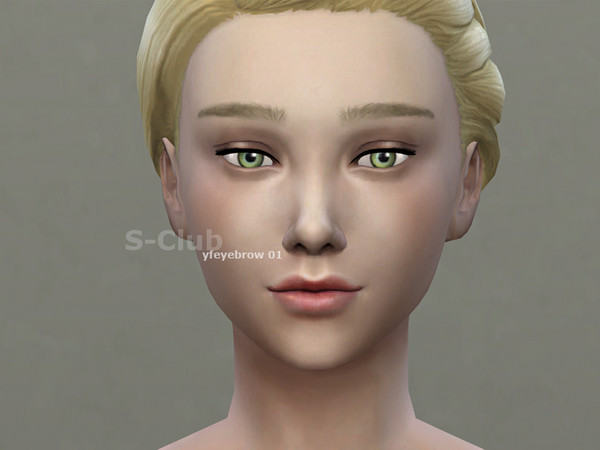 Sims 4 — S-Club WM thesims4 Eyebrows Unibrow 01 by S-Club — Hello, guys, this is WM, first non-default eyebrow for