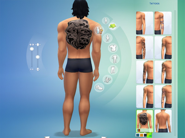 Sims 4 — Reaper Full Back Tatoo by EyeDye — If you are anything like me, you love fresh ink, and this games selection is