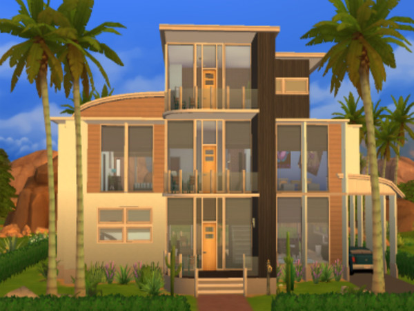 Sims 4 — Modern Oasis - 5 Br - 4 Ba by RayanStar2 — Are you sick of old and traditional homes ? is new and unique what