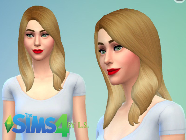 The Sims Resource - Light Brown/Blonde Ombre Hair