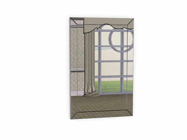 Sims 3 — Porcelain Wall Mirror by Flovv — A pretty double mirror.