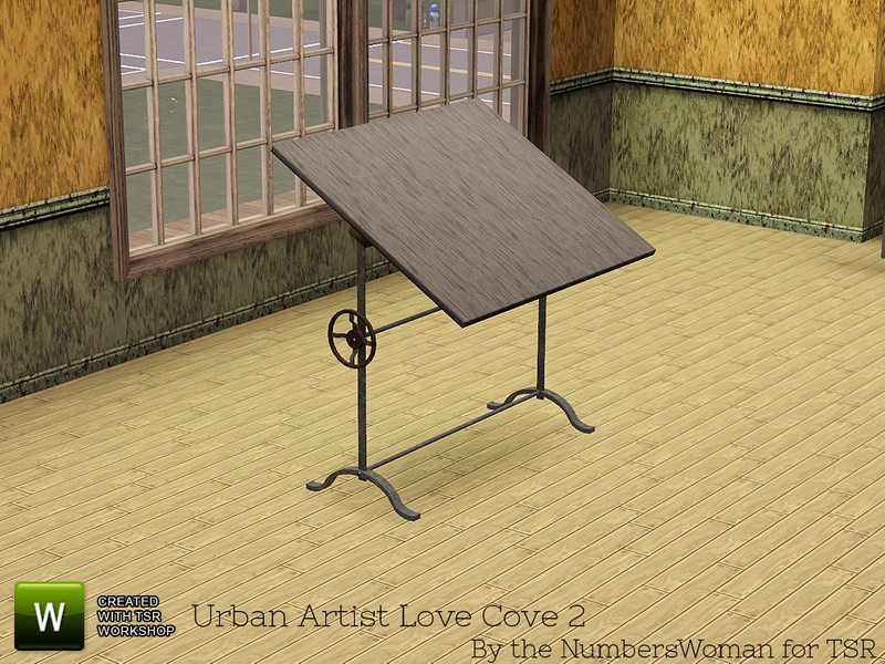 The Sims Resource Urban Loft Artist Cove 2 Drafting Table