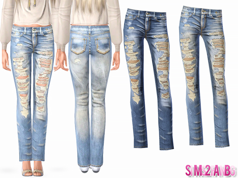 sims2fanbg's 413 - Torn Jeans