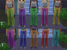 Sims 4 — Bootcut Jeans [FYA] by amy_agatha2 — Bootcut Jeans in Blue, Green, Light Blue, Light Green, Light Purple,