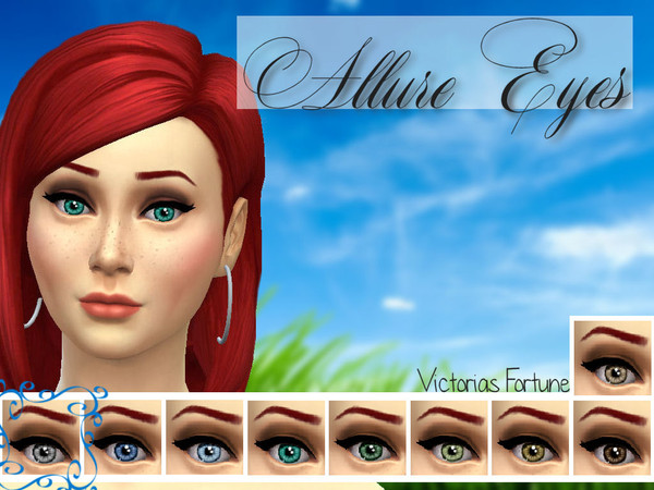 Sims 4 — Allure Eyes - Grey by fortunecookie1 — Want your sims to be alluring? Then these are the eyes for you. Lot's of