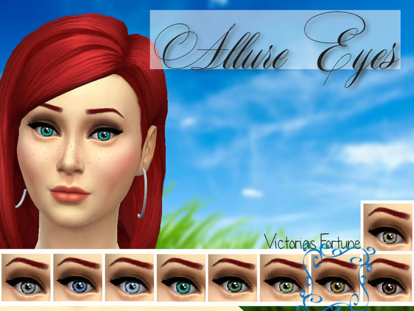 Sims 4 — Allure Eyes - Hazel by fortunecookie1 — Want your sims to be alluring? Then these are the eyes for you. Lot's of