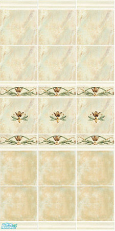Sims 2 — Creme - wall by Mekhi — Tiled wall matching my Creme floor, enjoy!