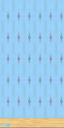 Sims 2 — TC 50 Sweet Periwinkle - Wallpaper by EarthGoddess54 — Part of the Sweet Periwinkle bedroom set. Made for