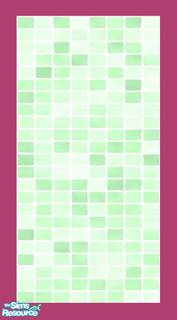 Sims 2 — MDP Green Wall Tile v2 by MelandStv — There are 6 colourful walls in this set. hey are part of my Pastel Pack.