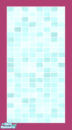 Sims 2 — MDP Pastel Teal Wall Tile v2 by MelandStv — There are 6 colourful walls in this set. hey are part of my Pastel