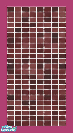 Sims 2 — MDP Brown Wall Tile v2 by MelandStv — There are 10 colourful walls in this set. They are part of my Colour Pack