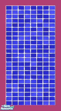 Sims 2 — MDP Blue Wall Tile v2 by MelandStv — There are 10 colourful walls in this set. They are part of my Colour Pack